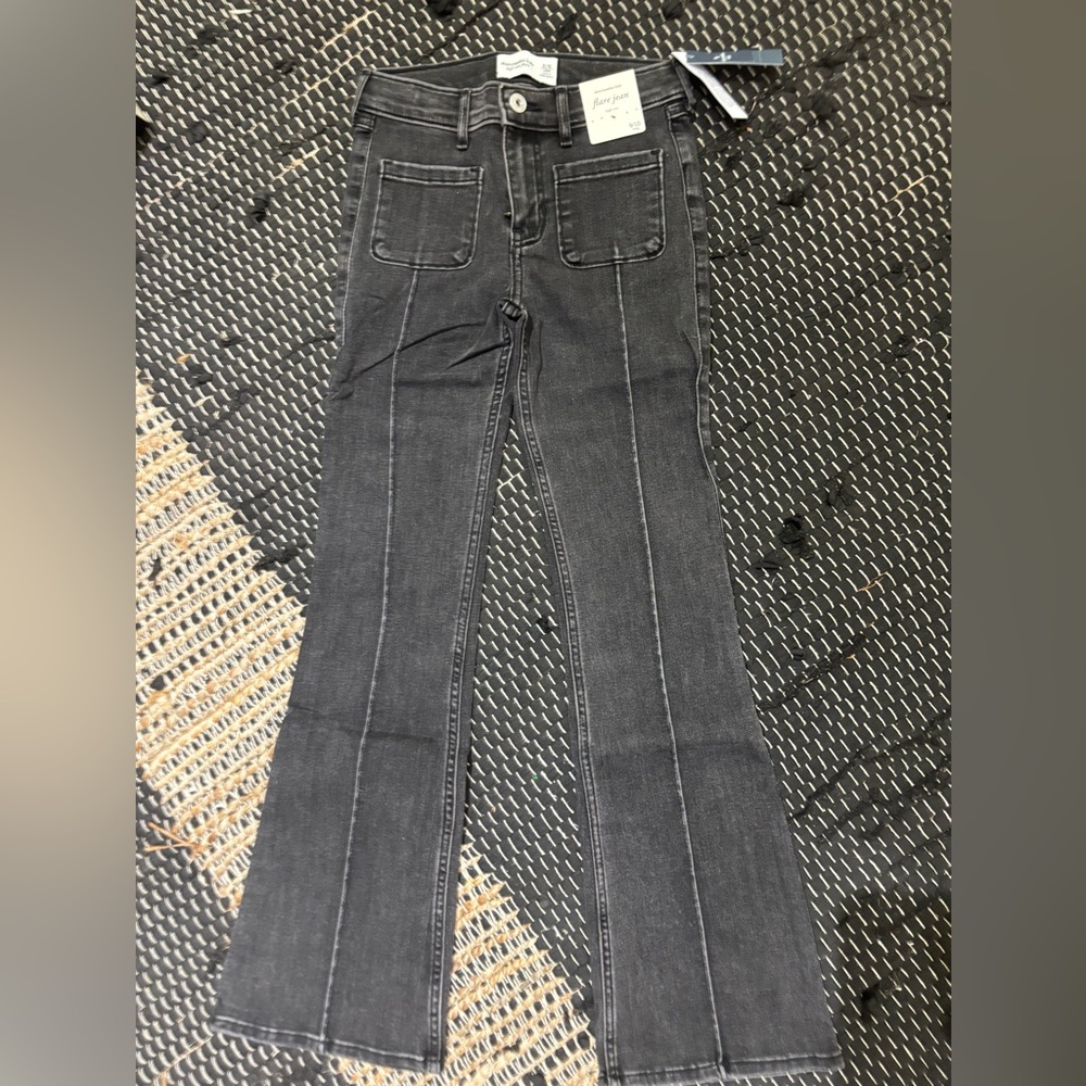 Abercrombie Kids Black Flare Jeans